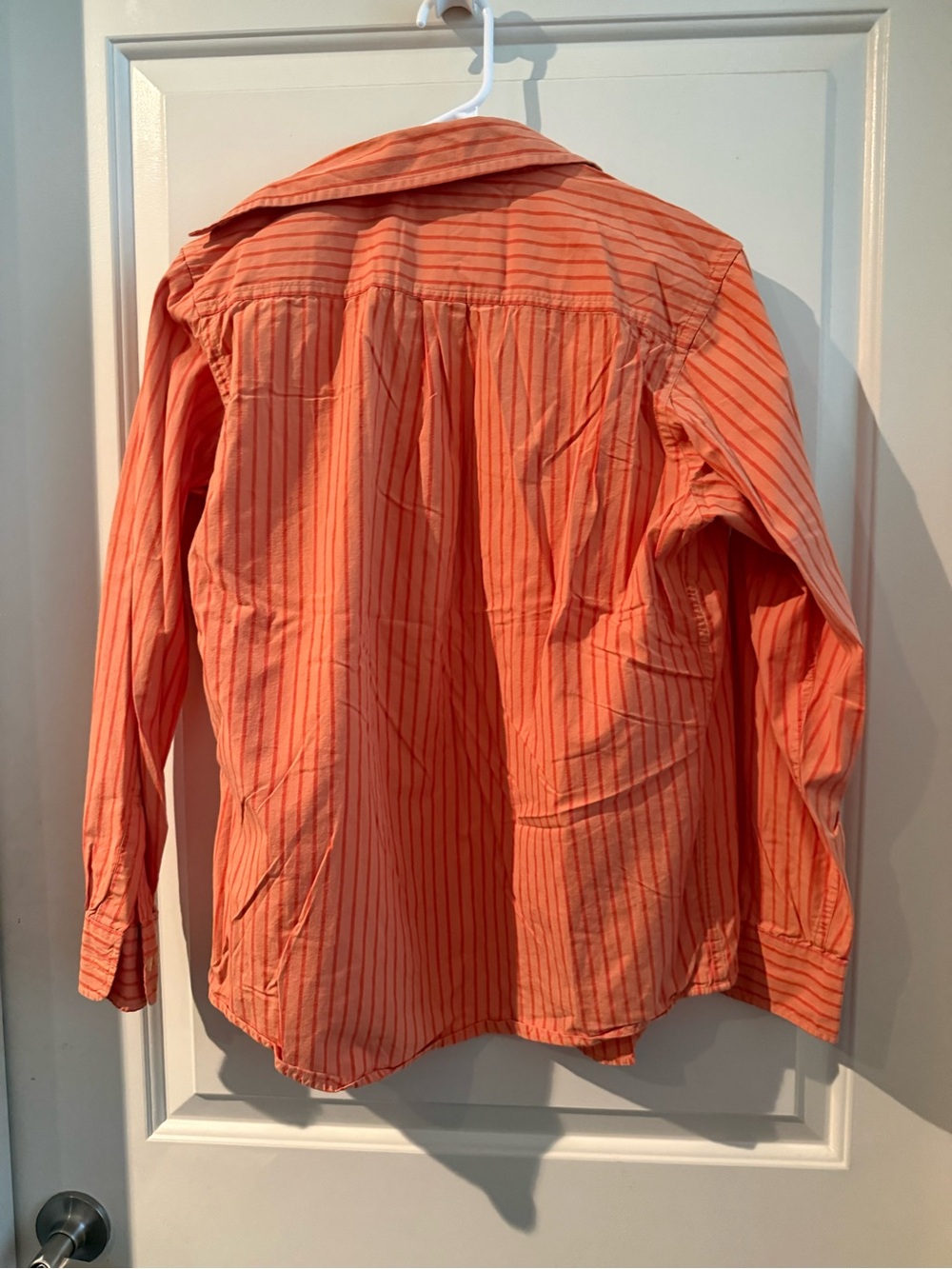 00s GAP Factory Orange Striped Button-Down Shirt